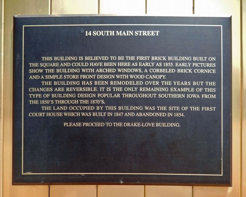 14 South Main Street Marker image. Click for full size.