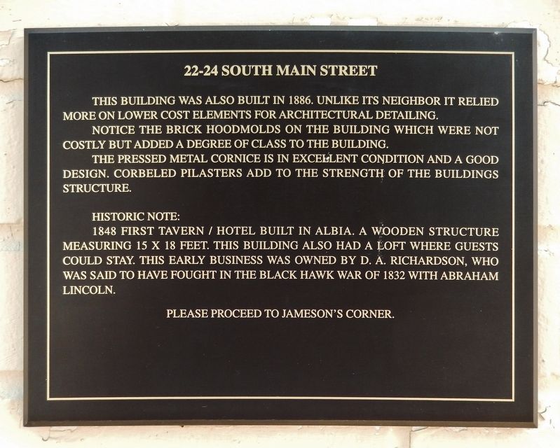 20-24 South Main Street Marker. Click for full size. 20-24 South Main Street Marker image. Click for full size.