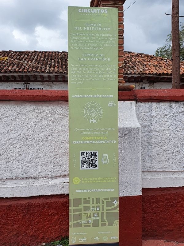 Templo del Hospitalito / Templo de San Francisco Marker. Click for full size. Templo del Hospitalito / Templo de San Francisco Marker image. Click for full size.