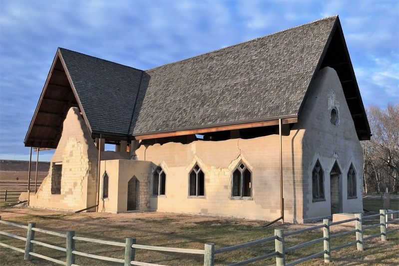 Fort Randall Historic Chapel, from the south image. Click for full size.