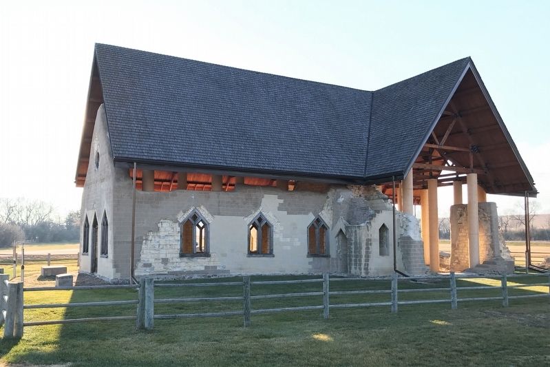 Fort Randall Historic Chapel, from the east image. Click for full size.