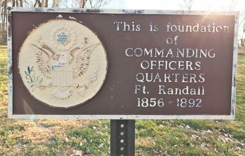 Commanding Officers Quarters Marker image. Click for full size.