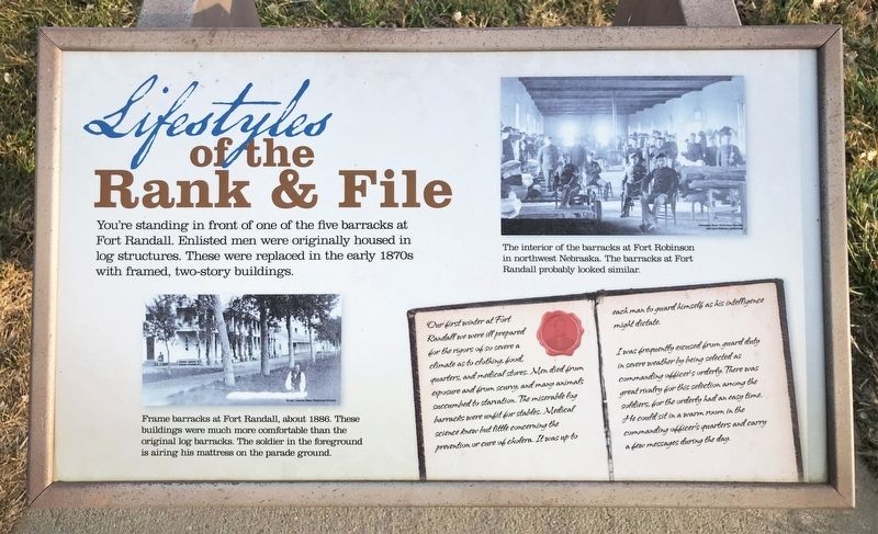 Lifestyles of the Rank & File Marker image. Click for full size.