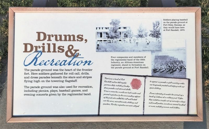 Drums, Drills & Recreation Marker image. Click for full size.