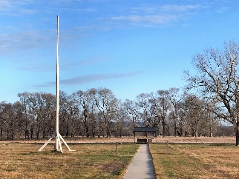 Drums, Drills & Recreation Marker, from the northwest image. Click for full size.