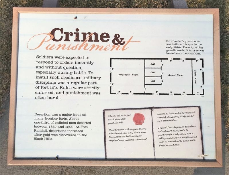 Crime & Punishment Marker image. Click for full size.