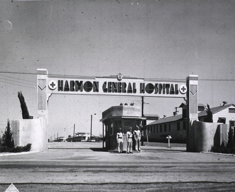 Harmon General Hospital Main Gate image. Click for full size.