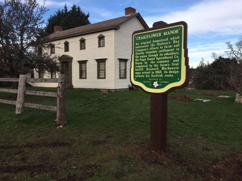 Craigflower Manor Marker. Click for full size. Craigflower Manor Marker image. Click for full size.