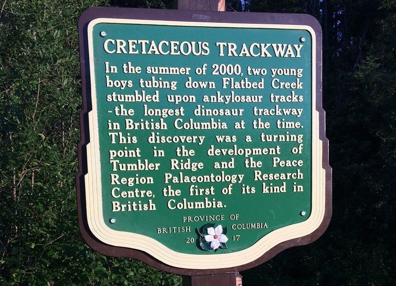Cretaceous Trackway Marker image. Click for full size.