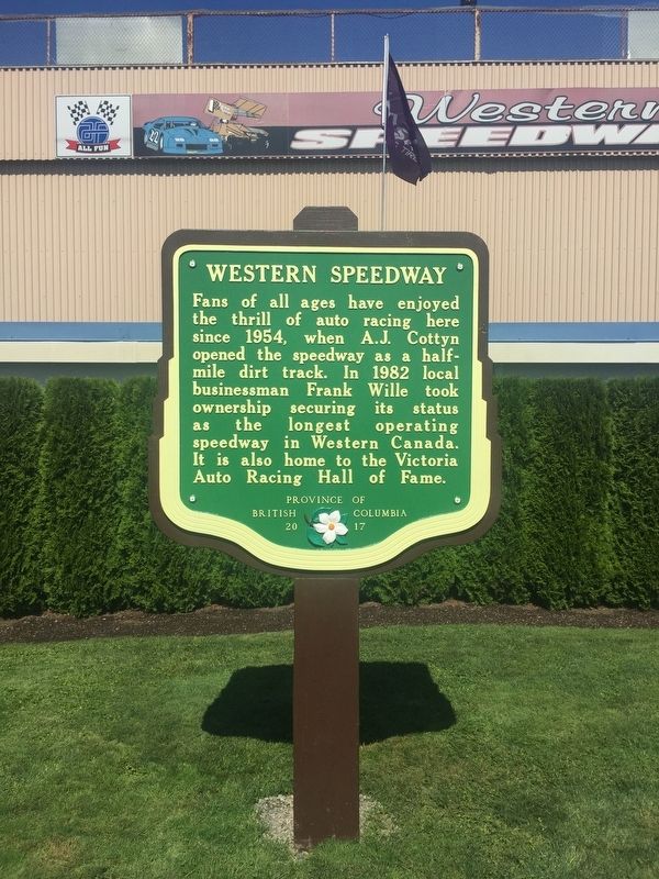 Western Speedway Marker image. Click for full size.