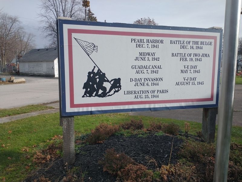 WWII Honor Roll Portage Corp & Rural Rte Marker image. Click for full size.