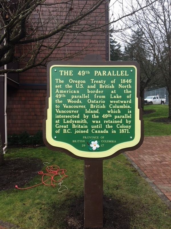 The 49th Parallel Marker image. Click for full size.