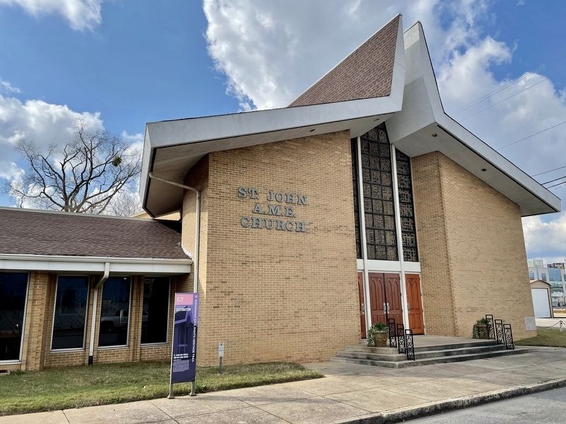 St John AME Church and Day Care Center & marker image. Click for full size.