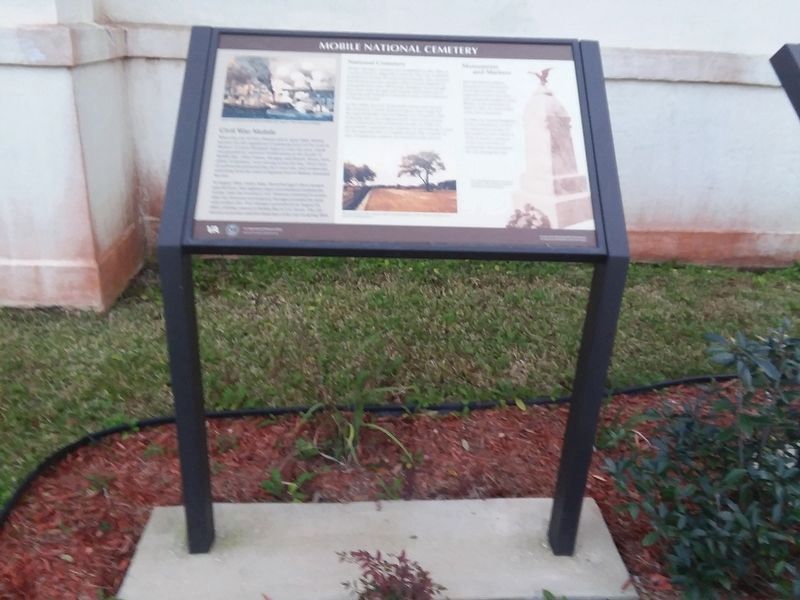 Mobile National Cemetery Marker image. Click for full size.