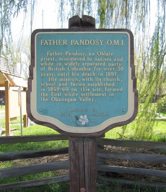 Father Pandosy OMI Marker. Click for full size. Father Pandosy OMI Marker image. Click for full size.