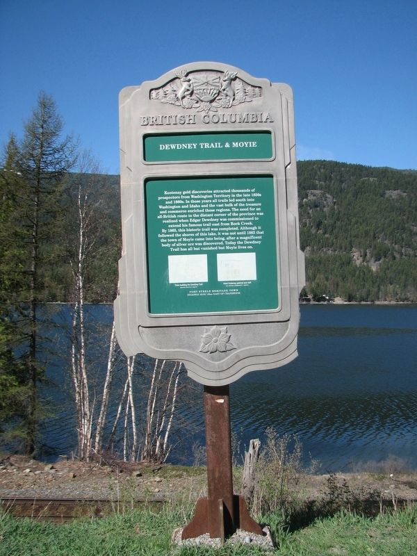 Dewdney Trail & Moyie Marker image. Click for full size.
