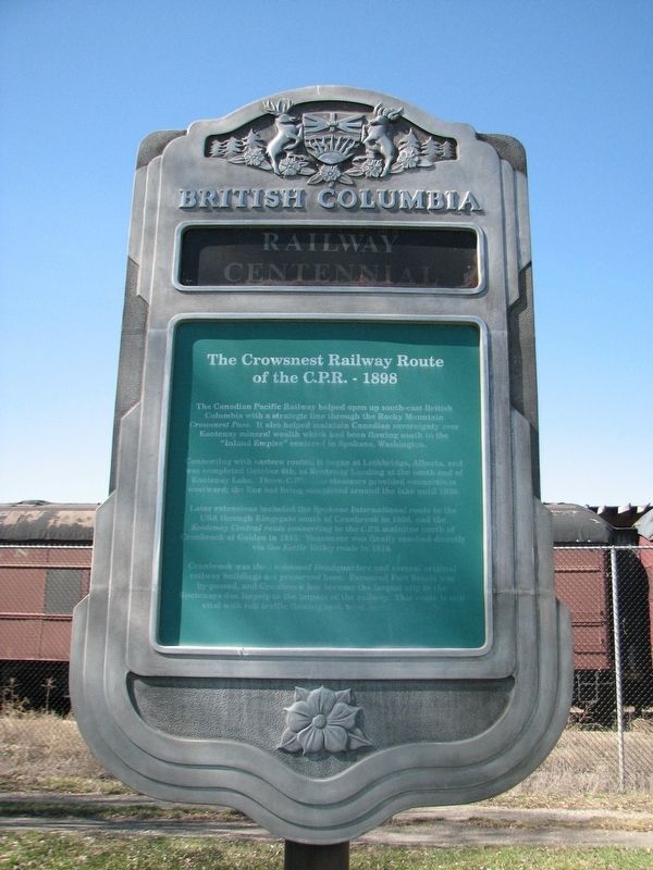 Railway Centennial Marker image. Click for full size.