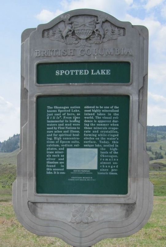 Spotted Lake Marker image. Click for full size.