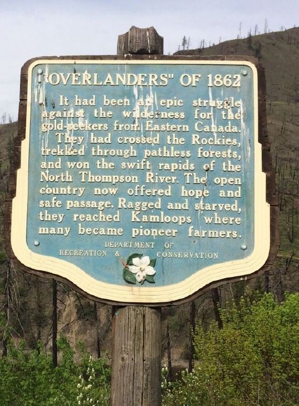 "Overlanders" of 1862 Marker. Click for full size. "Overlanders" of 1862 Marker image. Click for full size.