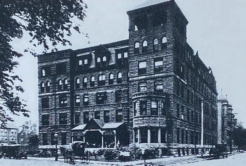 Marker inset: <i>The original Columbus Hospital</i> image. Click for full size.