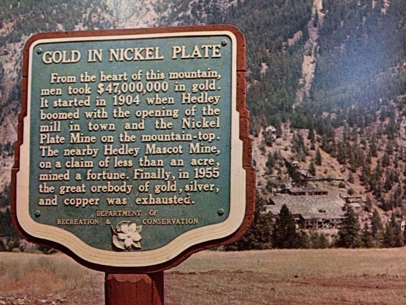 Gold in Nickel Plate Marker image. Click for full size.