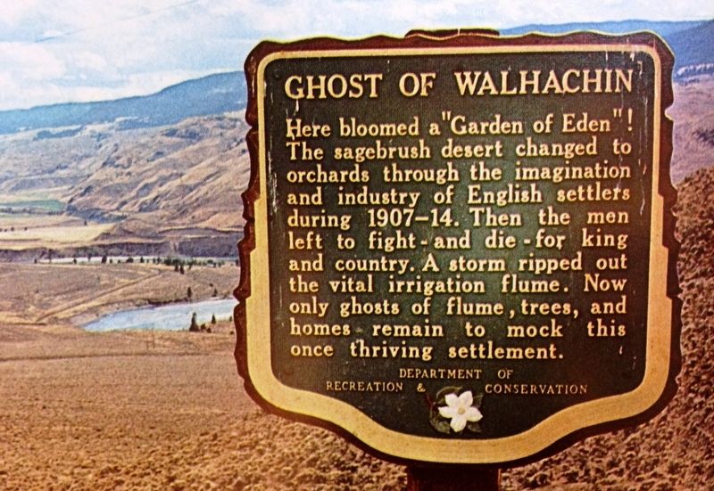 Ghost of Walhachin Marker image. Click for full size.