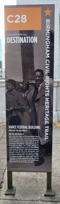 Vance Federal Building Marker (C28) image. Click for full size.