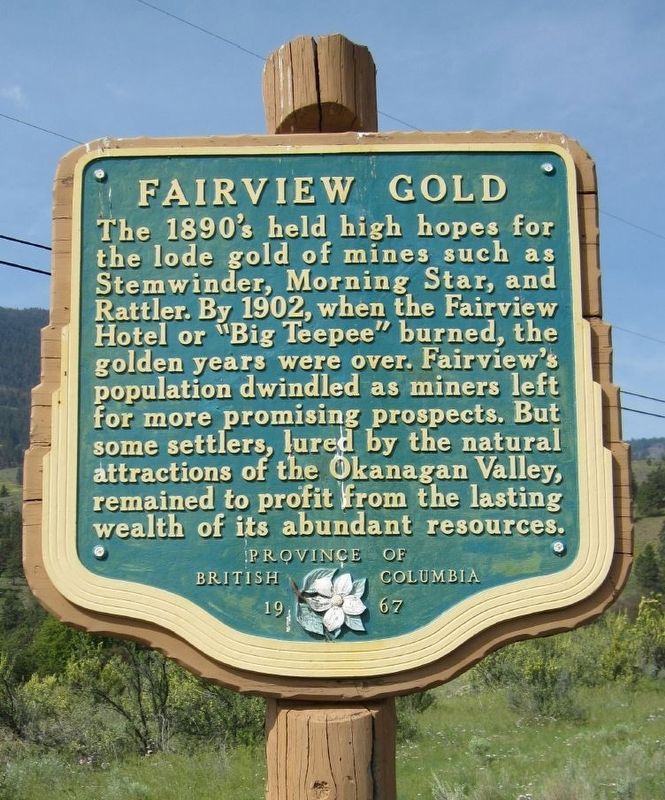 Fairview Gold Marker image. Click for full size.