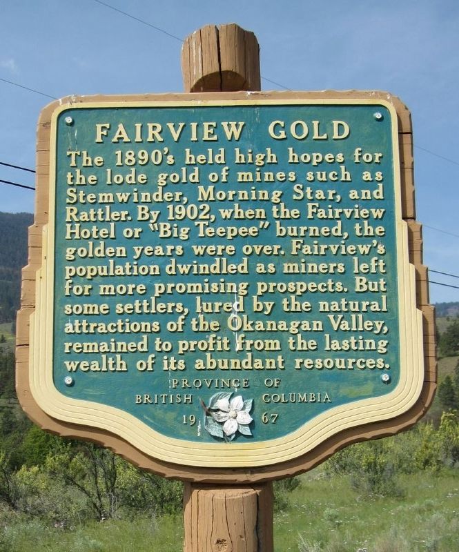 Fairview Gold Marker image. Click for full size.