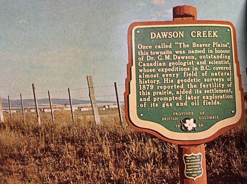 Dawson Creek Marker image. Click for full size.