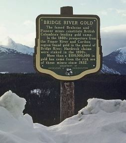 Bridge River Gold Marker image. Click for full size.