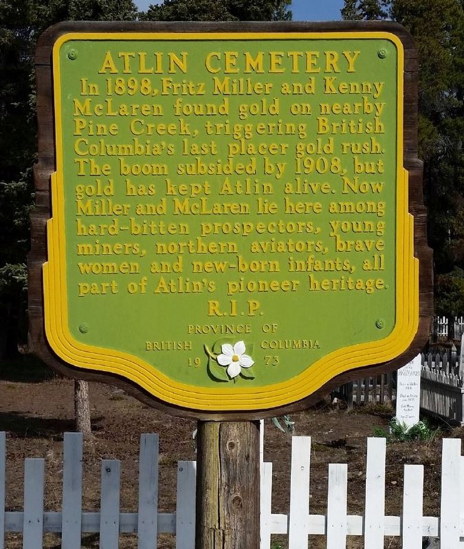 Atlin Cemetery Marker image. Click for full size.