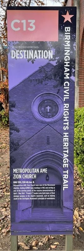 Metropolitan AME Zion Church Marker. Click for full size. Metropolitan AME Zion Church Marker image. Click for full size.