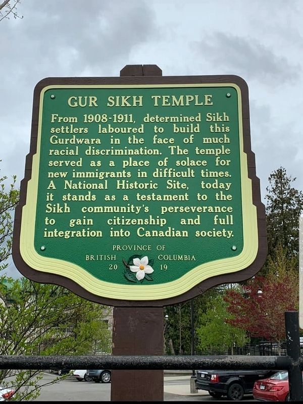 Gur Sikh Temple Marker image. Click for full size.
