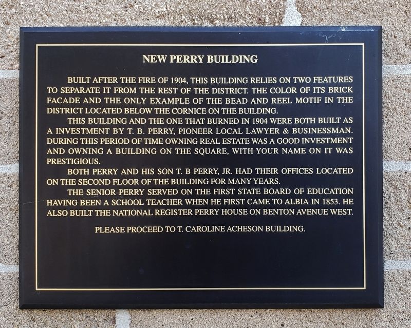 New Perry Building Marker image. Click for full size.