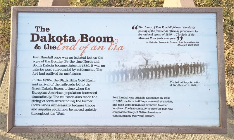 The Dakota Boom & the End of an Era Marker image. Click for full size.