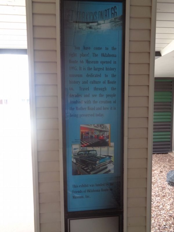 Route 66 Museum Marker image. Click for full size.