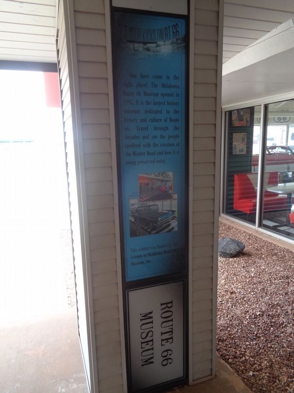 Route 66 Museum Marker image. Click for full size.