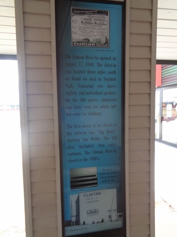 Clinton Drive-In Marker image. Click for full size.