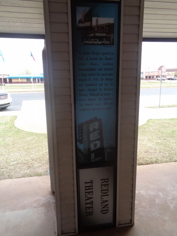 Redland Theater Marker image. Click for full size.