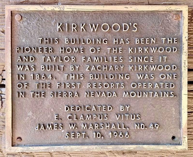 Kirkwood's Marker image. Click for full size.