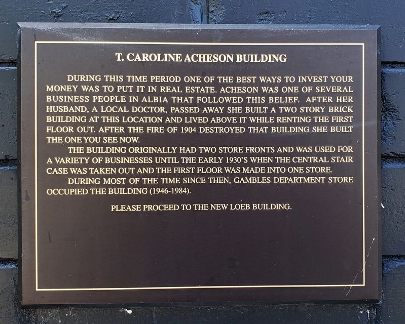 T. Caroline Acheson Building Marker image. Click for full size.