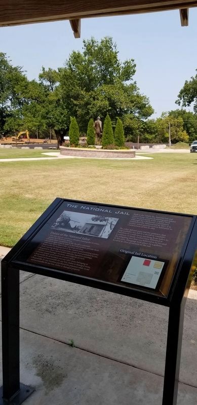 The National Jail Marker looking toward the north image. Click for full size.