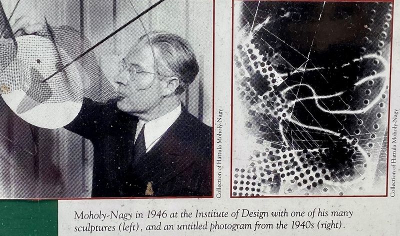 Inset: L�szl� Moholy-Nagy; Photogram example image. Click for full size.