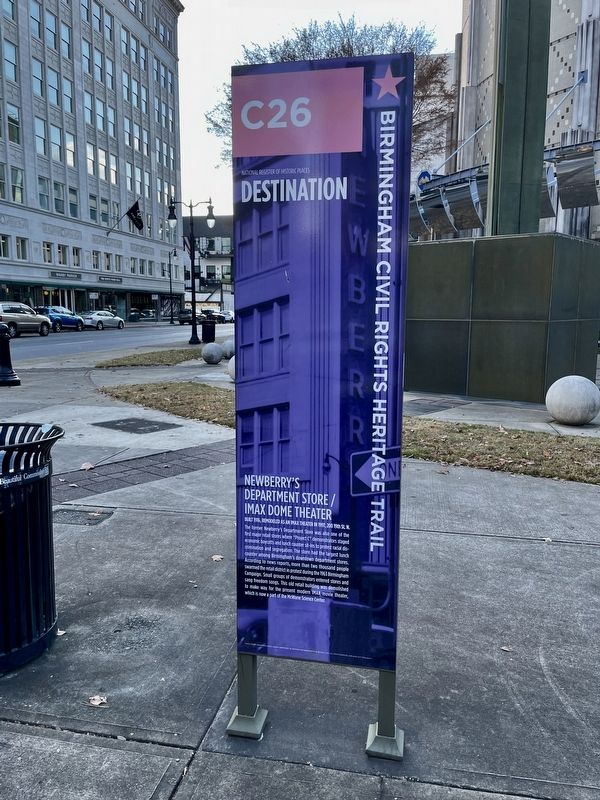 Newberry's Department Store/IMAX Dome Theater Marker image. Click for full size.
