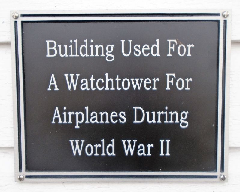 World War II Watchtower Marker image. Click for full size.