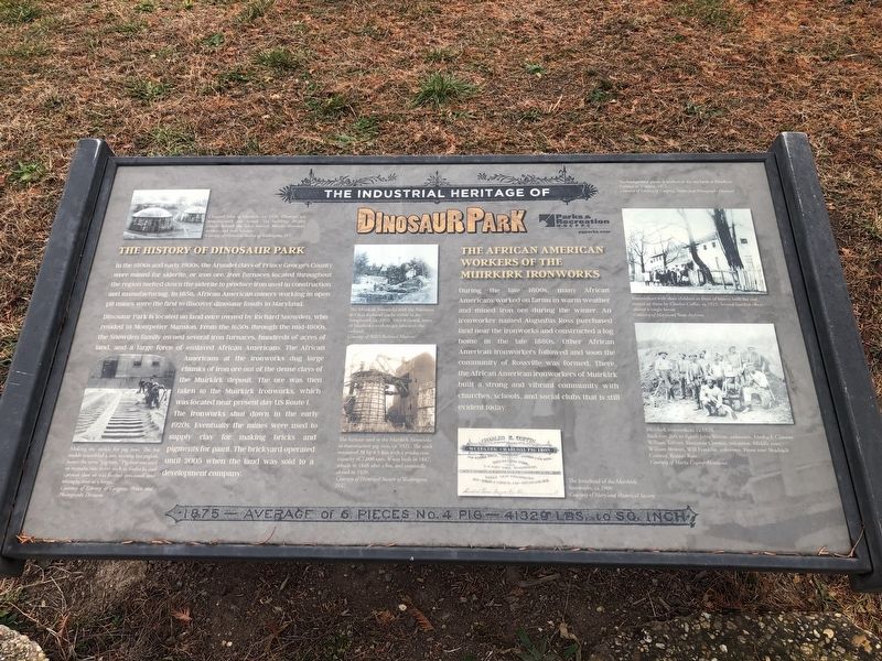 The Industrial Heritage of Dinosaur Park Marker image. Click for full size.