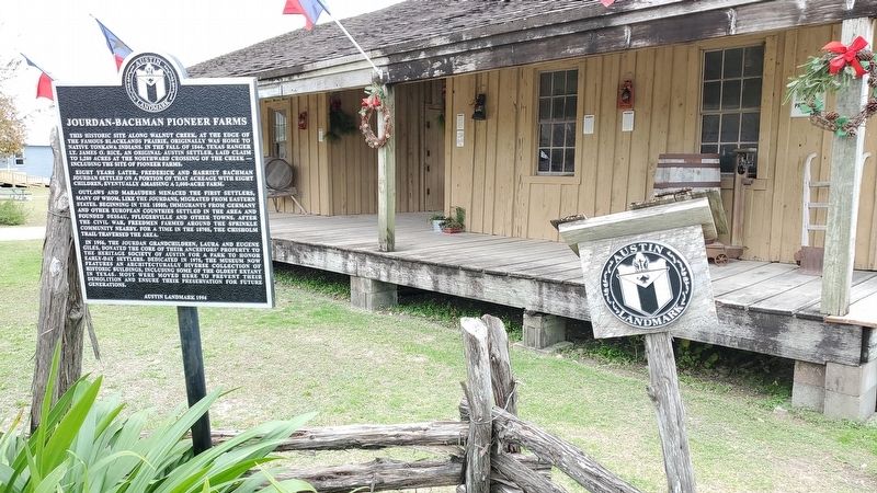 Jourdan-Bachman Pioneer Farms Marker image. Click for full size.