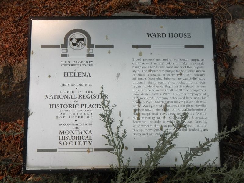 Ward House Marker image. Click for full size.
