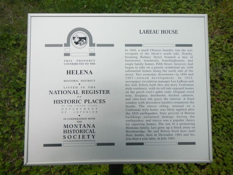 LaReau House Marker image. Click for full size.
